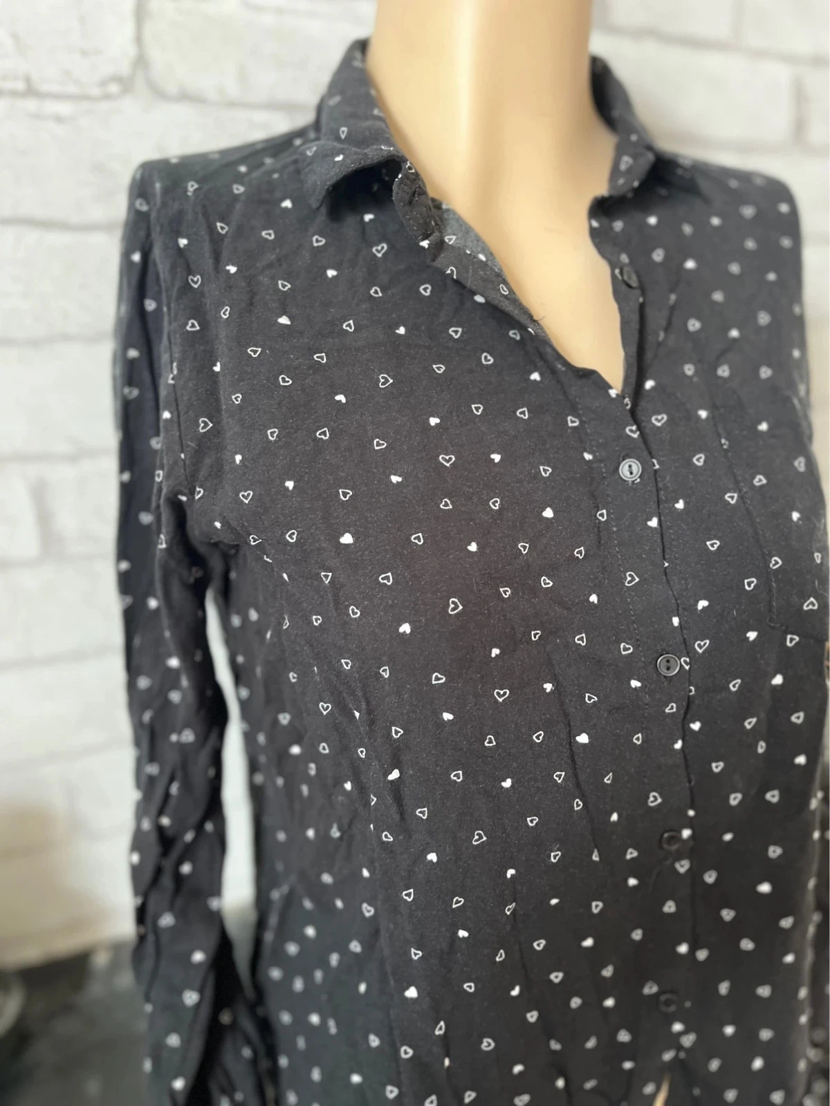 Blusa para mujer con estampado de corazones – Jennyfer – Talla 36 – photo 2